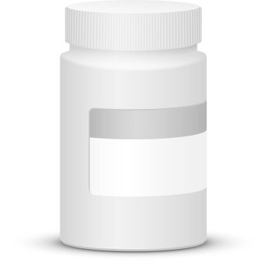 beyaz plastik şişe