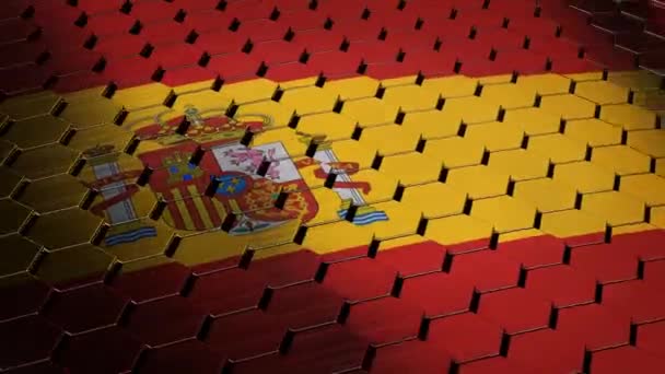Прапор Іспанії — стокове відео