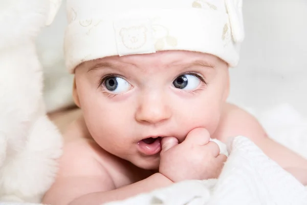 Schattige baby, close-up — Stockfoto