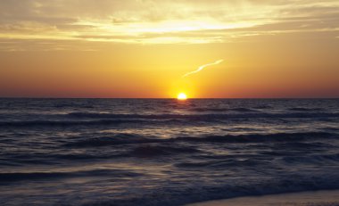 Florida plaj harika gün batımı