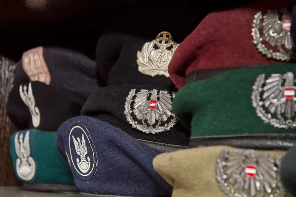 Military caps — Stock Photo, Image