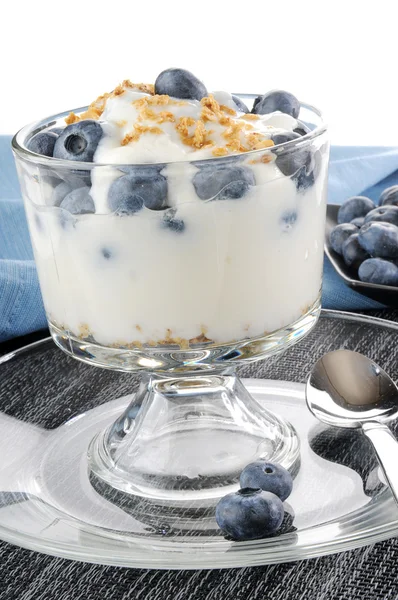 Blaubeerjoghurt-Parfait — Stockfoto