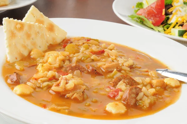 Worst gumbo soep — Stockfoto