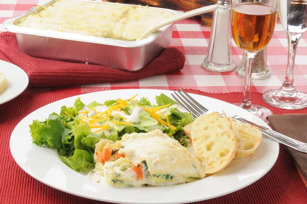 Healthy vegetable lasagna — Stock Photo, Image