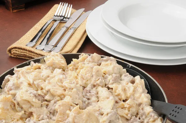 Hamburger stroganoff — Stock fotografie