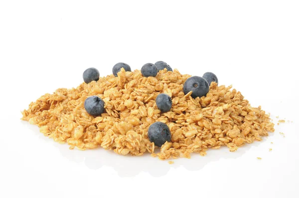 Granola e Mirtilos — Fotografia de Stock