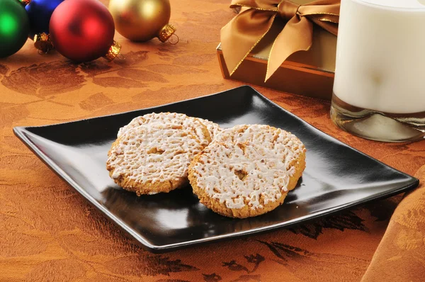 Havermout cookies met Kerstmis — Stockfoto