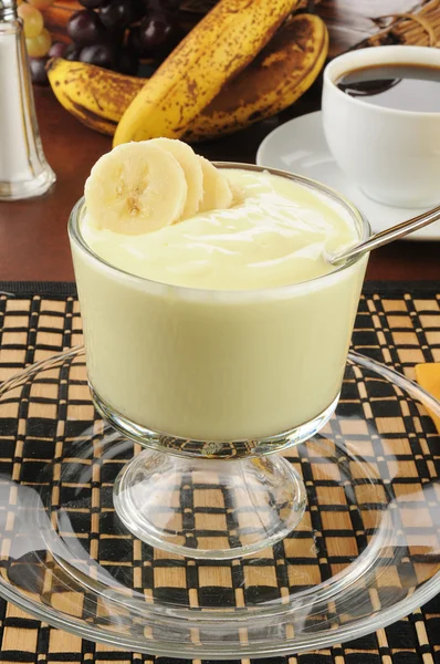 Yogur de plátano ecológico —  Fotos de Stock