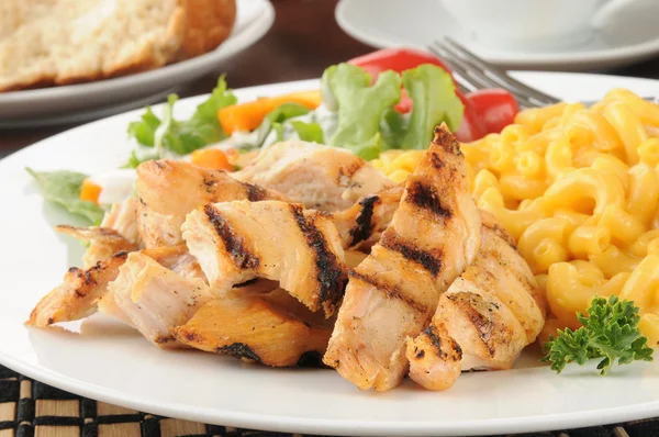 Grilled chicken strips closeup — Stock Photo, Image