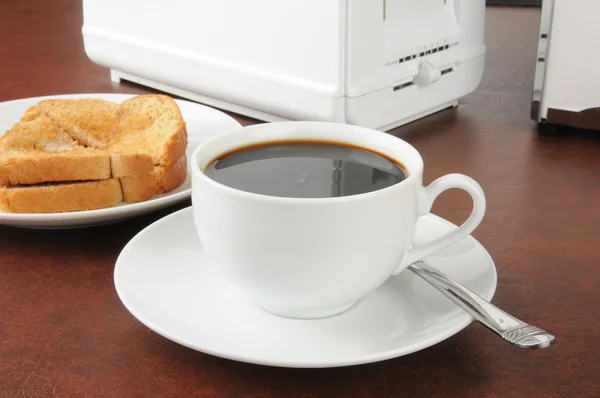 Tost ve kahve — Stok fotoğraf
