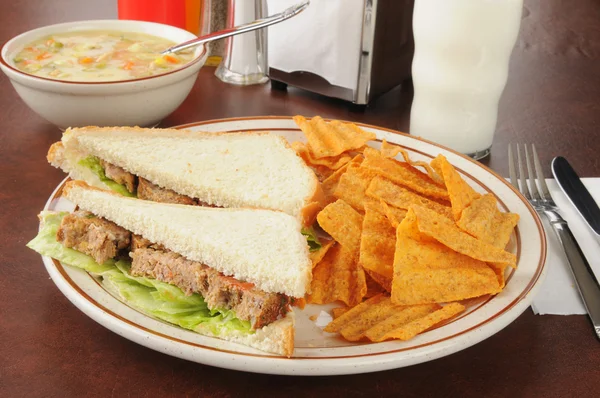 Meatloaf Sandwich — Stockfoto