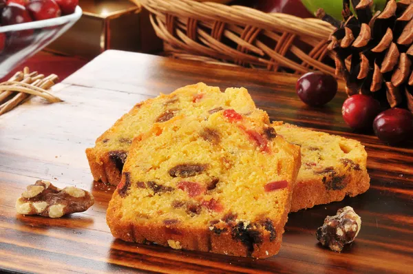 Christmas fruit cake — Stock Photo, Image