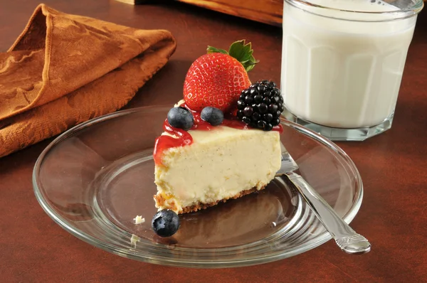 Gourmet french vanilla cheesecake — Stock Photo, Image