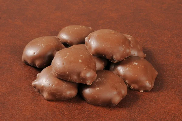 Caramel nut chocolates — Stock Photo, Image