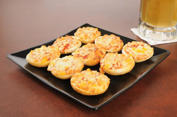 Mini pizza rohlíky — Stock fotografie