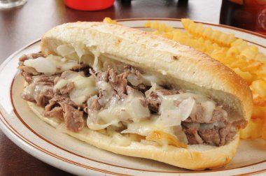 Philly cheese steak sandviç
