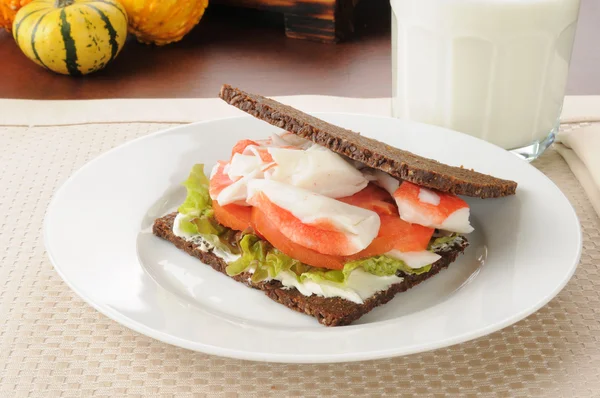 Crab sandwich — Stock Photo, Image