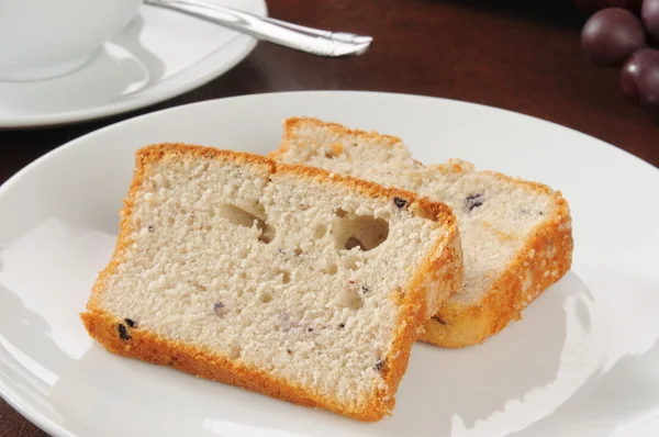 Sliced blueberry bread — Stock Photo, Image