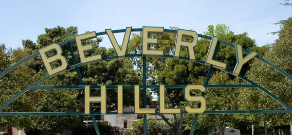 Zeichen von Beverly Hills — Stockfoto