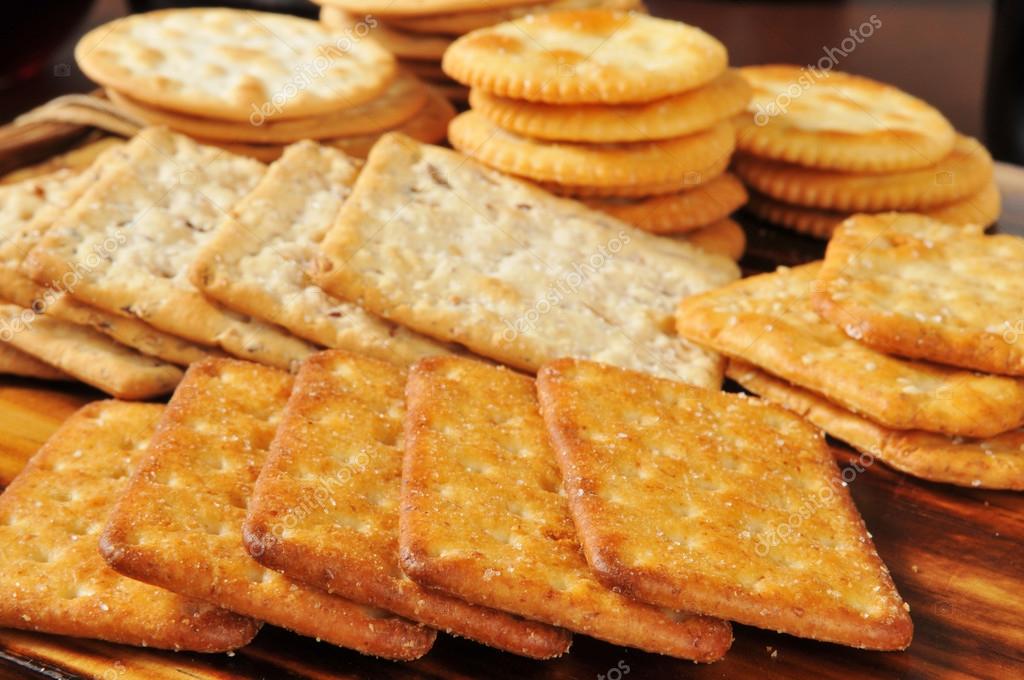 Assorted gourmet crackers Stock Photo by ©MSPhotographic 26021737