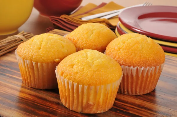 Muffin di pane di mais — Foto Stock