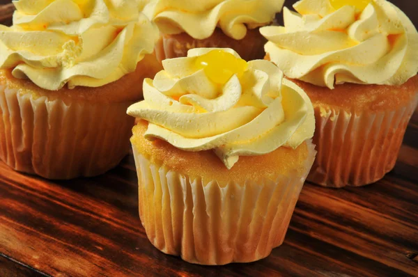 Cytryny cupcakes — Zdjęcie stockowe