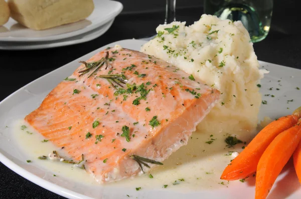 Gebackener Lachs — Stockfoto