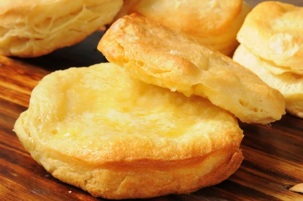 Hot buttermilk biscuits — Stock Photo, Image