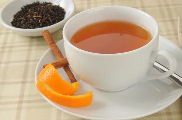 Orange spice black tea — Stock Photo, Image