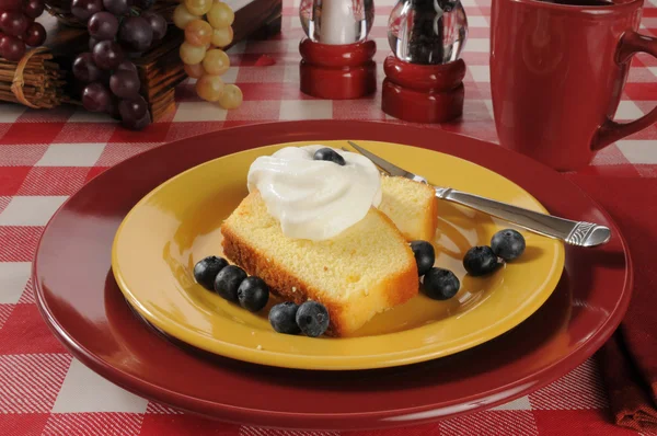 Blueberry shortcake — Stock Photo, Image