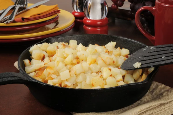 Batatas castanhas de hash de estilo sulista — Fotografia de Stock