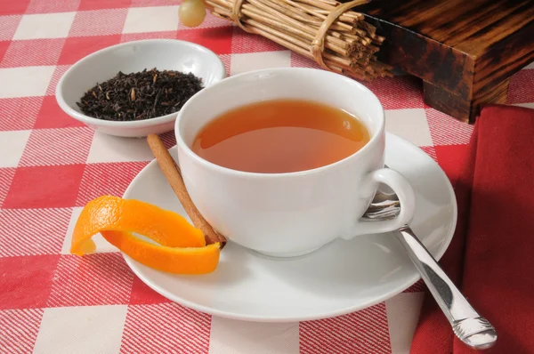 Orange spice black tea — Stock Photo, Image