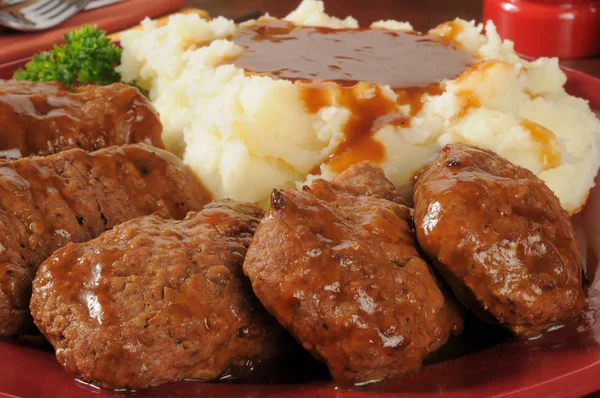 Bandeja de pastel de carne —  Fotos de Stock