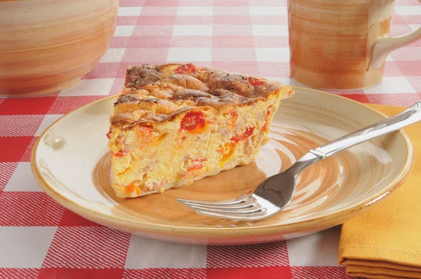 Quiche de frutos do mar — Fotografia de Stock