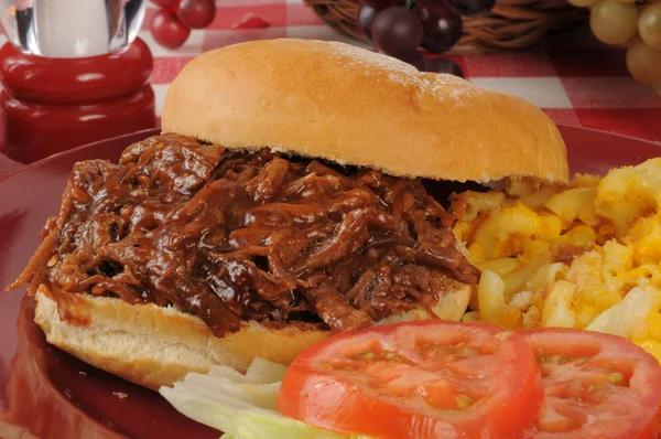 Pulled beef sandwich — Stock Photo, Image