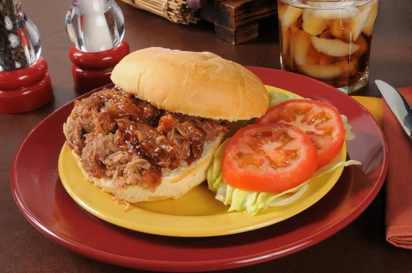 Sandwich de cerdo tirado — Foto de Stock