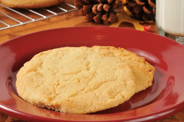 Cookie-uri de zahăr proaspăt coapte — Fotografie, imagine de stoc