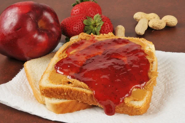 Peanut butter and jelly — Stock Photo, Image