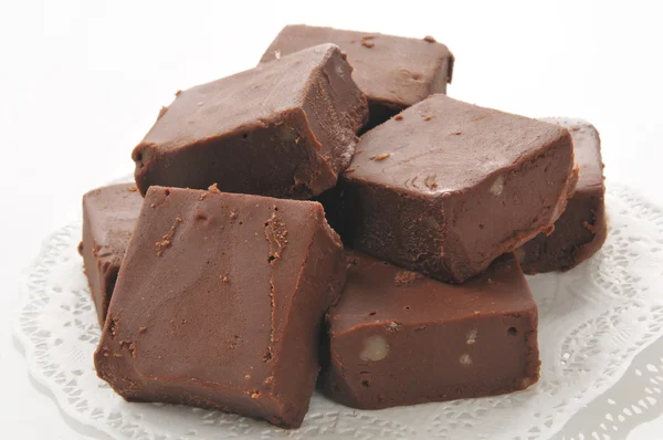 Fudge mit Nüssen — Stockfoto