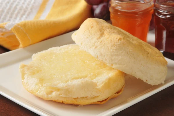 Hot buttermilk biscuit — Stock Photo, Image