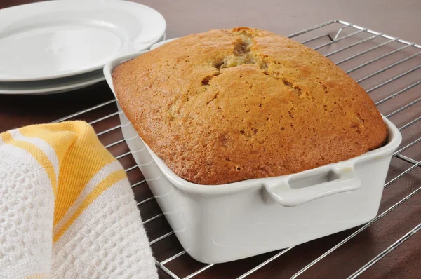 Pane di banana appena sfornato — Foto Stock