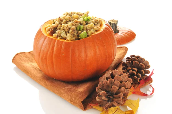 Stuffing in a pumpkin — Stock Photo, Image