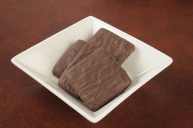 naneli çikolatalı kurabiye.