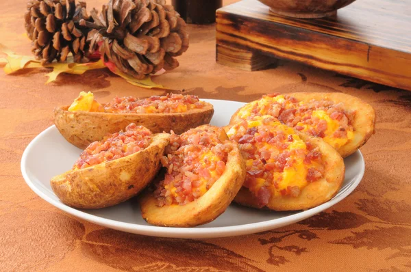 Stuffed potato skins — Stock Photo, Image