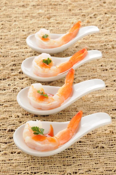 Shrimp appetizers — Stock Photo, Image