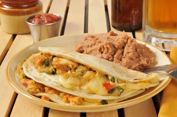 Quesadillas di bistecca e formaggio — Foto Stock