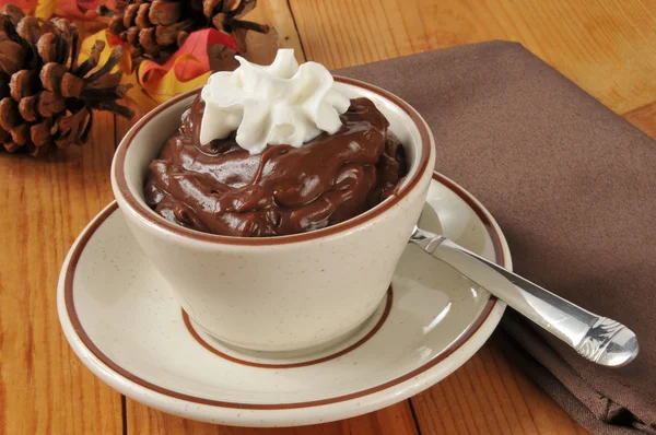 Chocolate pudding — Stock Photo, Image