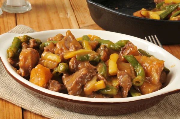 Braised beef and potatoes — Stock Photo, Image