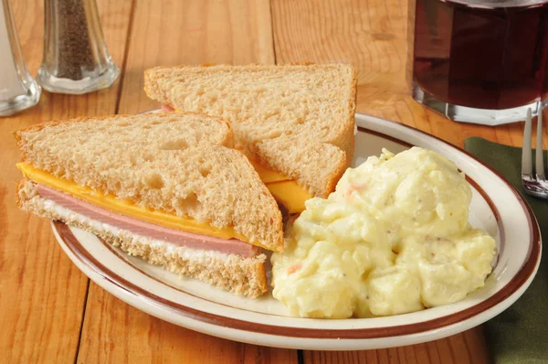 Baloney Sandwich — Stock Photo, Image