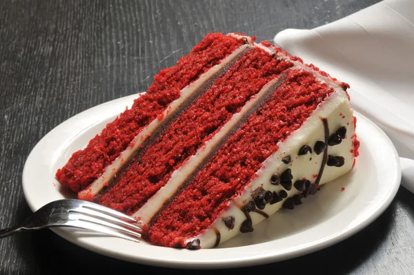 Gourmet red velvet dort — Stock fotografie